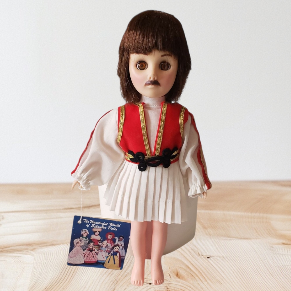 Effanbee 1976 with Original Tag Red  White Vintage-Style Doll with Accessories